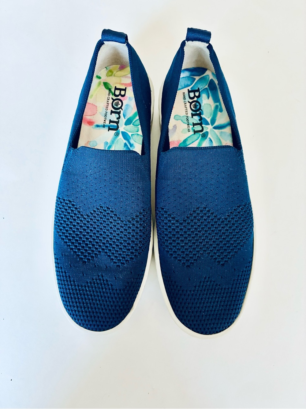 Born Navy Knit Slip-On Sneakers - Picture 10 of 10